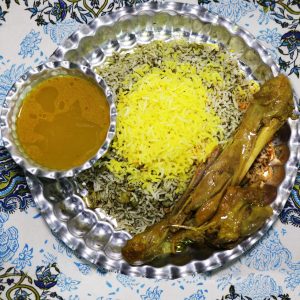 باقالی پلو با ماهیچه
