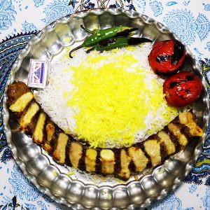 چلو کباب لقمه نگینی