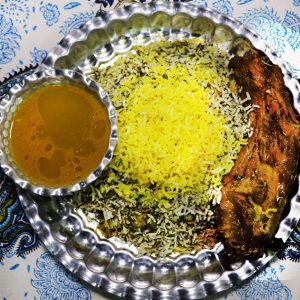 باقالی پلو با گردن