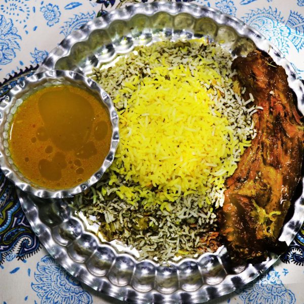 باقالی پلو با گردن
