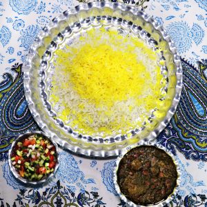 چلوخورشت قرمه سبزی