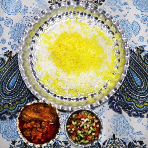 چلوخورشت قیمه بادمجان