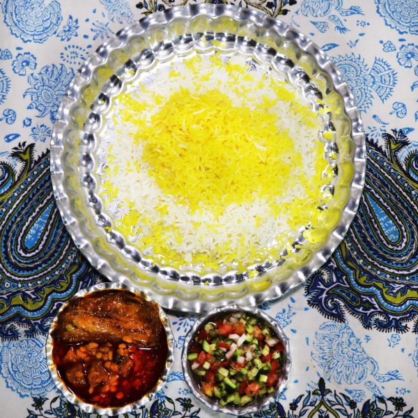 چلوخورشت قیمه بادمجان